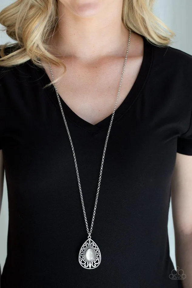 Necklaces Paparazzi Jewelry Paparazzi Necklace Modern Majesty White