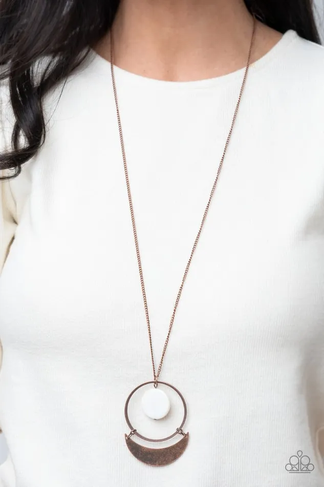 Necklaces Paparazzi Jewelry Paparazzi Necklace Moonlight Sailing Copper