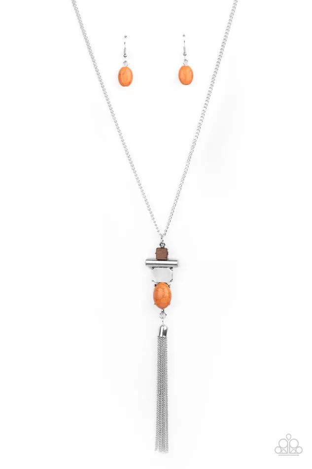 Necklaces Paparazzi Jewelry Paparazzi Necklace Natural Novice Orange Necklaces Paparazzi Jewelry Paparazzi Necklace Natural Novice Orange