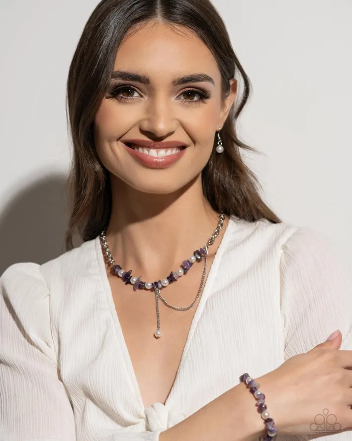 Necklaces Paparazzi Jewelry Paparazzi Necklace Nostalgically Noble Purple Necklaces Paparazzi Jewelry Paparazzi Necklace Nostalgically Noble Purple