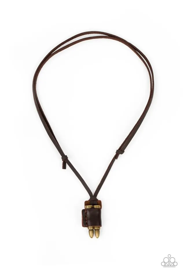 Necklaces Paparazzi Jewelry Paparazzi Necklace On the Lookout Brass
