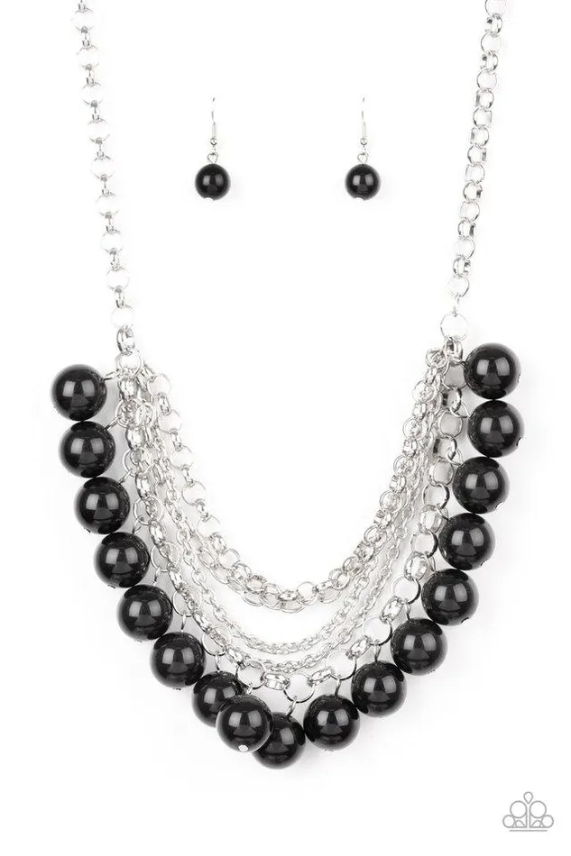 Necklaces Paparazzi Jewelry Paparazzi Necklace OneWay WALL STREET Black