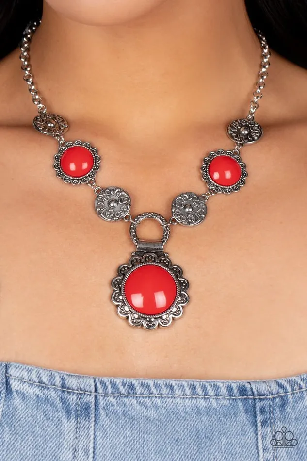 Necklaces Paparazzi Jewelry Paparazzi Necklace Poppy Persuasion Red