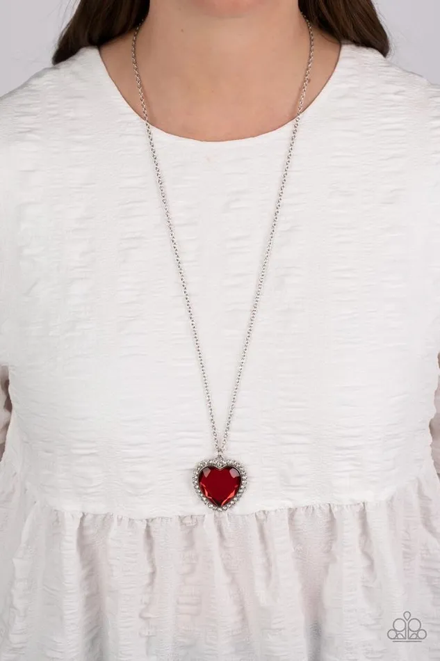 Necklaces Paparazzi Jewelry Paparazzi Necklace Prismatically Twitterpated Red