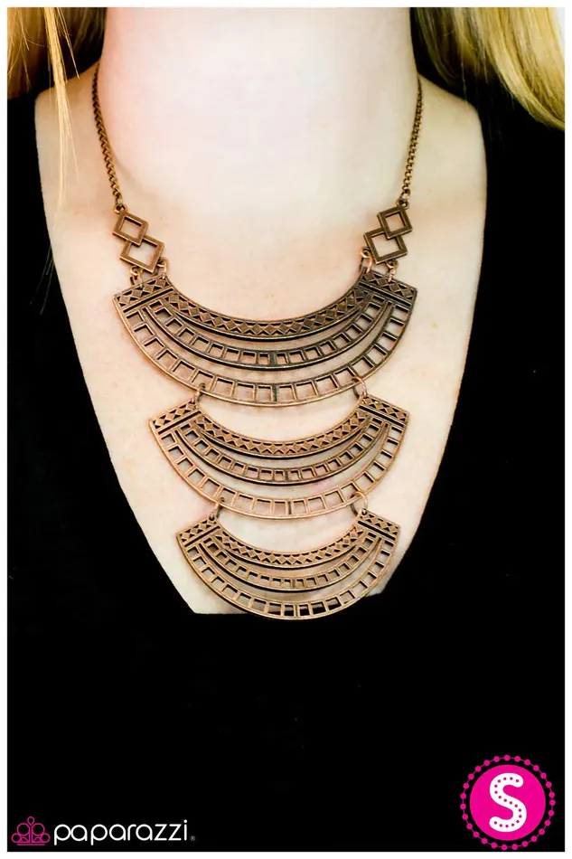 Necklaces Paparazzi Jewelry Paparazzi Necklace Queen Of The Nile Copper