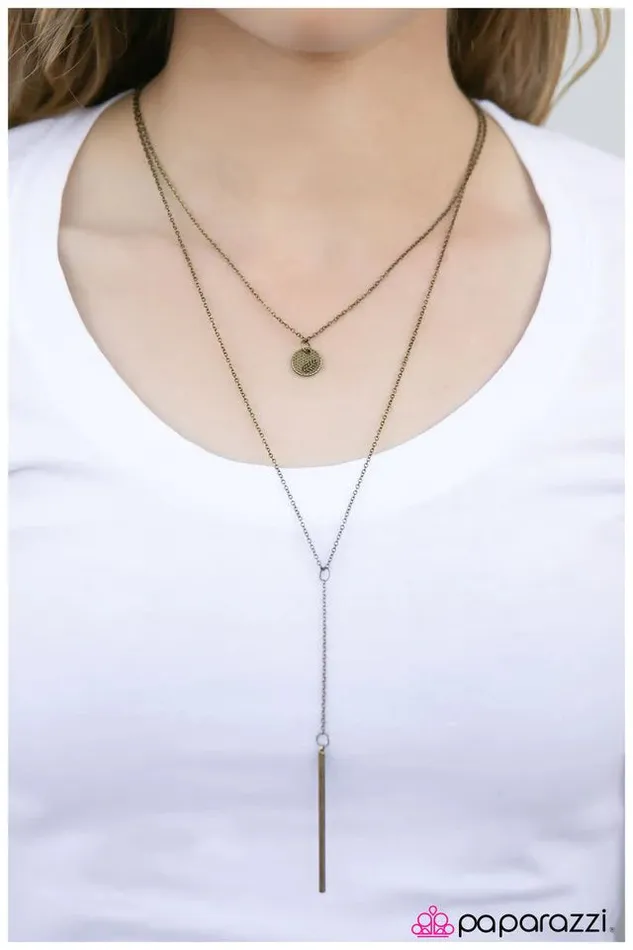 Necklaces Paparazzi Jewelry Paparazzi Necklace So BAR So Good Brass