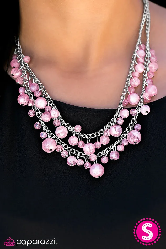 Necklaces Paparazzi Jewelry Paparazzi Necklace Summer Isles Pink
