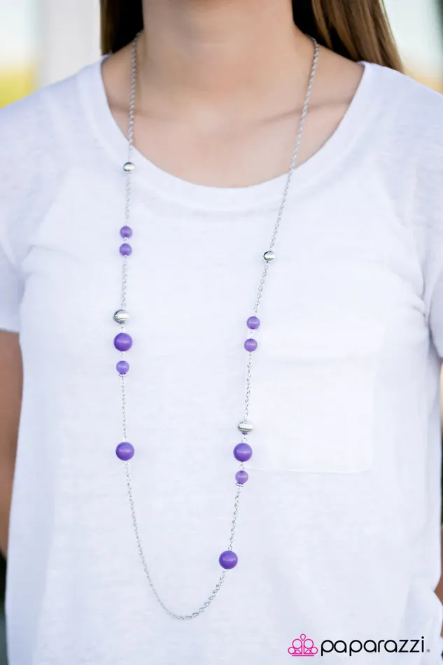 Necklaces Paparazzi Jewelry Paparazzi Necklace Sweet GLEAMS Purple