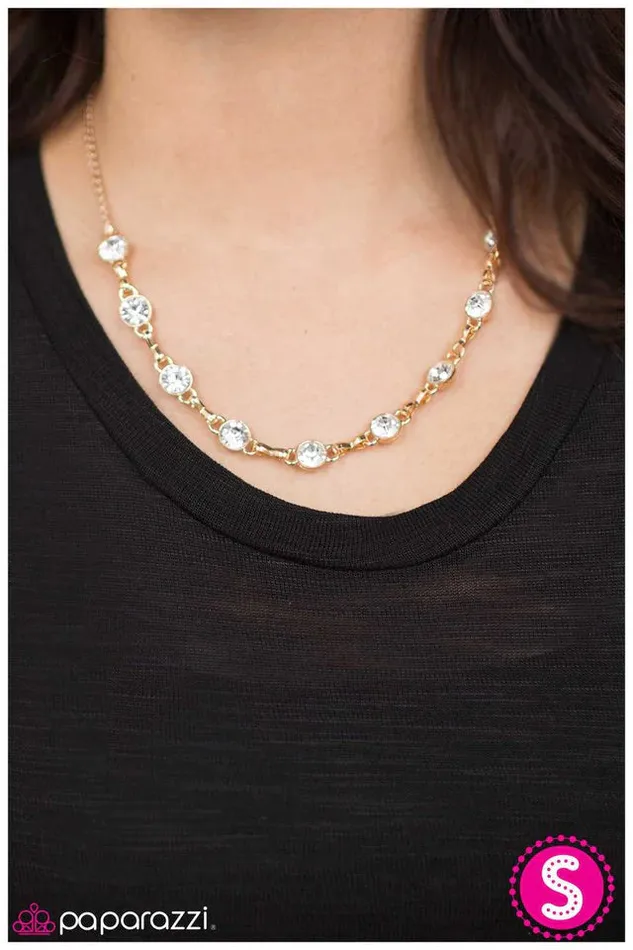 Necklaces Paparazzi Jewelry Paparazzi Necklace The Diamond Anniversary Gold