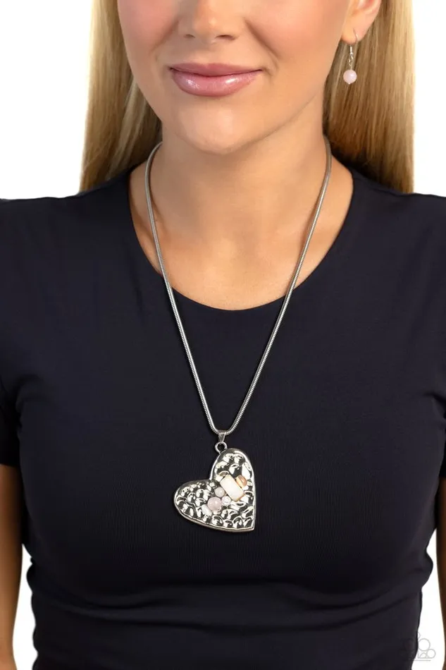 Necklaces Paparazzi Jewelry Paparazzi Necklace Tilted Trailblazer Pink