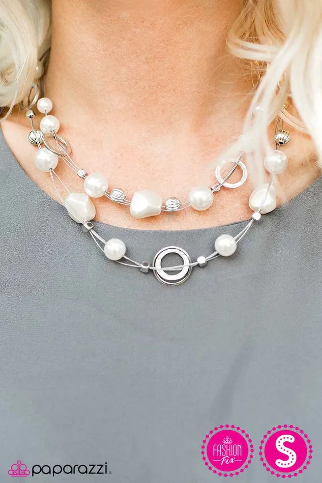 Necklaces Paparazzi Jewelry Paparazzi Necklace When I Think Of You White