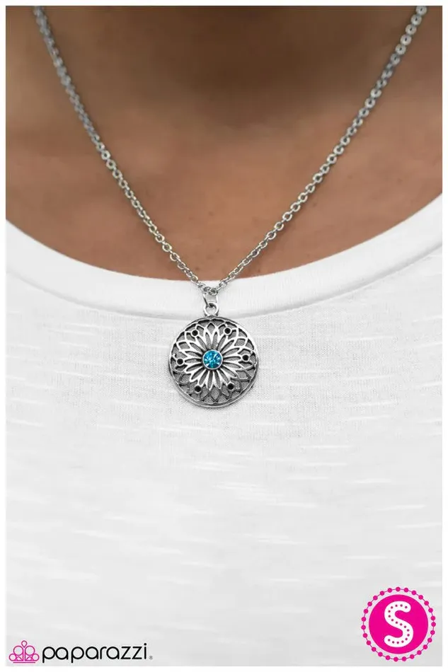 Necklaces Paparazzi Necklace A Pretty Sight Blue Paparazzi Jewelry