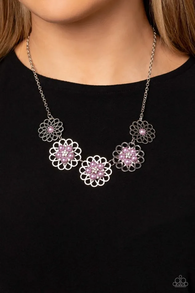 Necklaces Paparazzi Necklace Mandala Mosaic Purple Paparazzi Jewelry