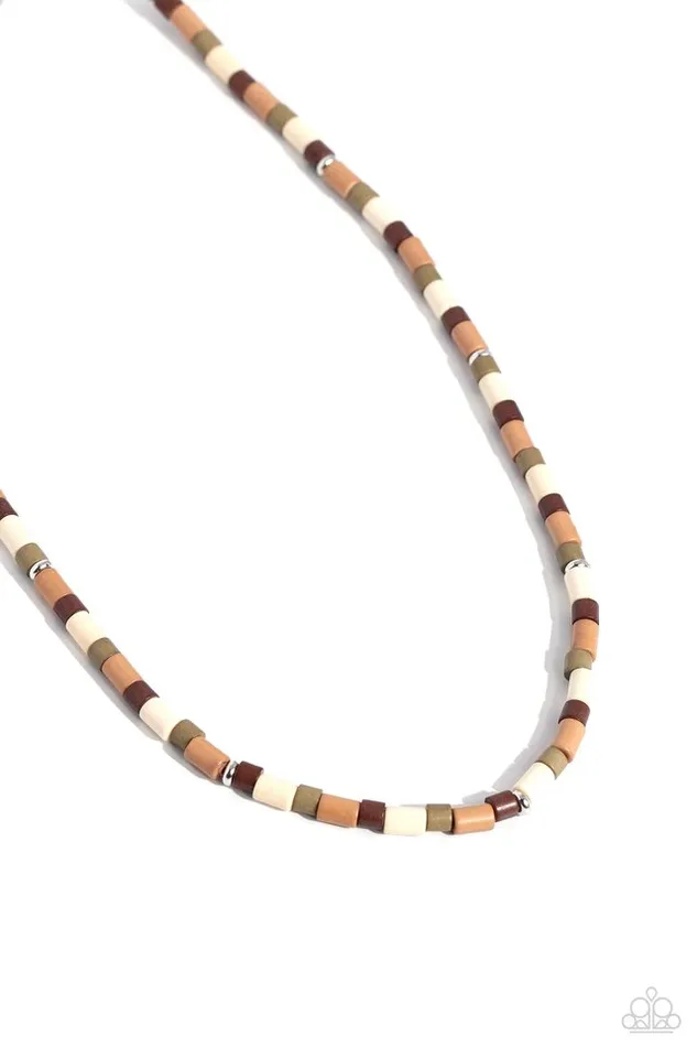 Necklaces Paparazzi Necklace Natural Nonchalance Brown Paparazzi Jewelry Necklaces Paparazzi Necklace Natural Nonchalance Brown Paparazzi Jewelry