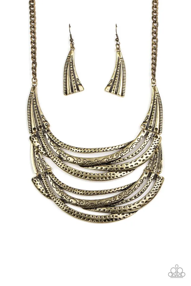 Necklaces Paparazzi Necklace Read Between The VINES Brass Paparazzi Jewelry Necklaces Paparazzi Necklace Read Between The VINES Brass Paparazzi Jewelry
