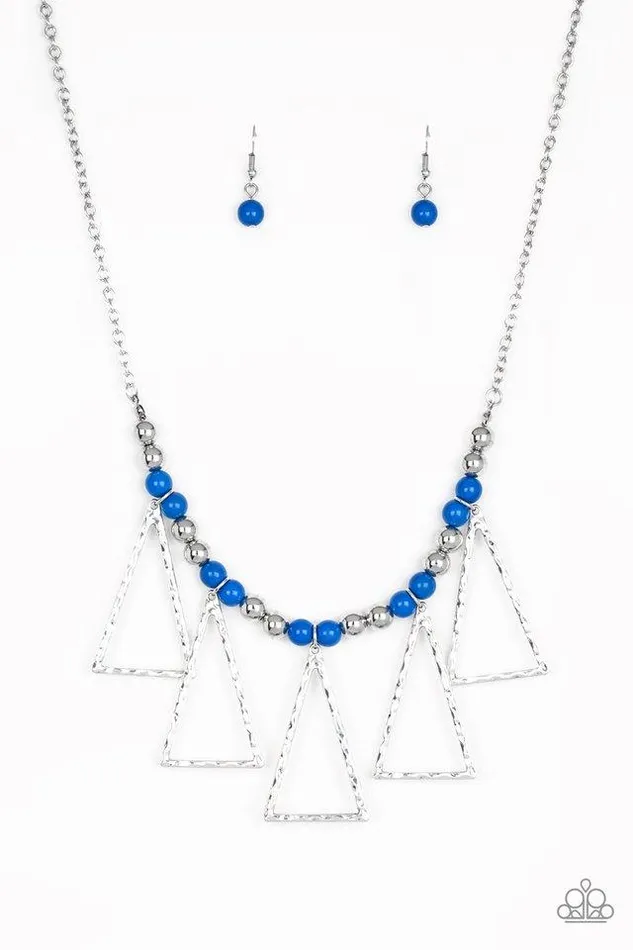 Necklaces Paparazzi Necklace Terra Nouveau Blue Paparazzi Jewelry