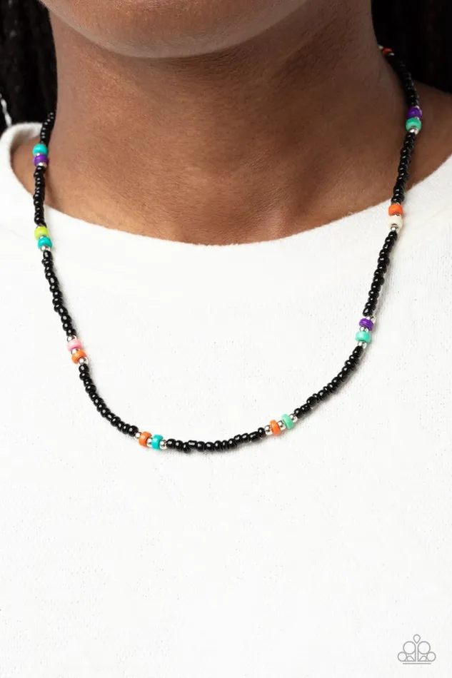 Necklaces Paparazzi Necklace Tis the SEASUN Black Paparazzi Jewelry
