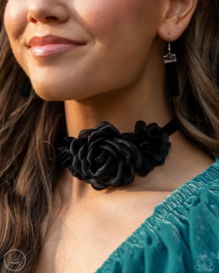 Necklaces Paparazzi Necklace Very Viscountess Black Paparazzi Jewelry
