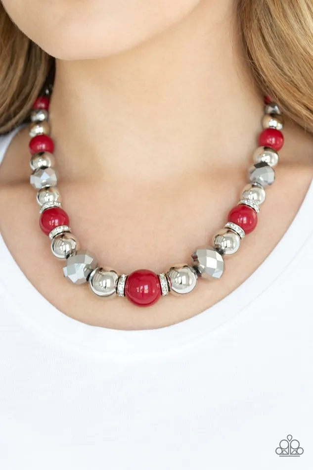 Necklaces Paparazzi Necklace Weekend Party Red Paparazzi Jewelry