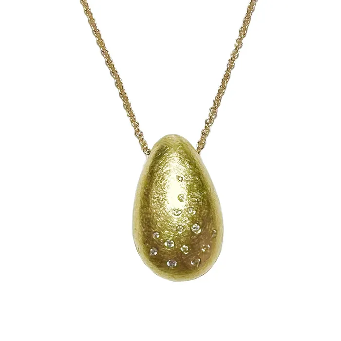 Necklaces Todd Reed Todd Reed 18K Yellow Gold Diamond Teardrop Pendant Necklace Necklaces Todd Reed Todd Reed 18K Yellow Gold Diamond Teardrop Pendant Necklace