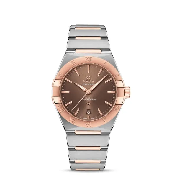 Omega Bracelets Omega Constellation 39mm Watch Ref 13120392013001 Brown Index Dial 18K Rose Gold Bezel Two Tone Stainless Steel 18K Rose Gold Bracelet Omega Bracelets Omega Constellation 39mm Watch Ref 13120392013001 Brown Index Dial 18K Rose Gold Bezel Two Tone Stainless Steel 18K Rose Gold Bracelet