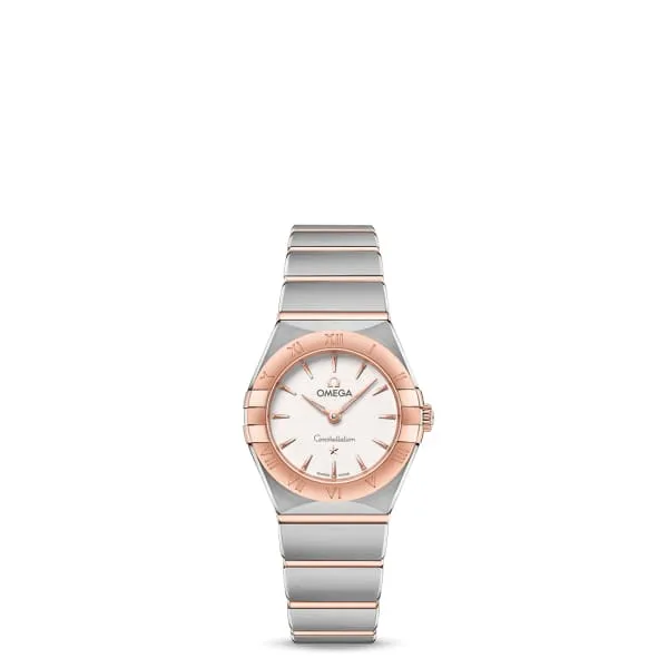 Omega Constellation 25mm Watch Ref 13120256002001 Silver Index Dial 18K Rose Gold Bezel Two Tone Stainless Steel 18K Rose Gold Bracelet Omega Bracelets Omega Constellation 25mm Watch Ref 13120256002001 Silver Index Dial 18K Rose Gold Bezel Two Tone Stainless Steel 18K Rose Gold Bracelet Omega Bracelets