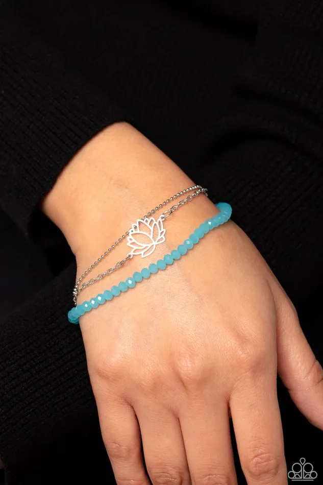 Paparazzi Bracelet A LOTUS Like This Blue Paparazzi Jewelry Bracelets