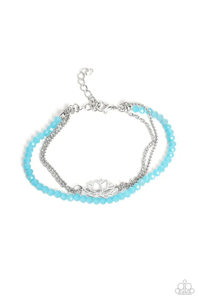 Paparazzi Bracelet A LOTUS Like This Blue Paparazzi Jewelry Bracelets