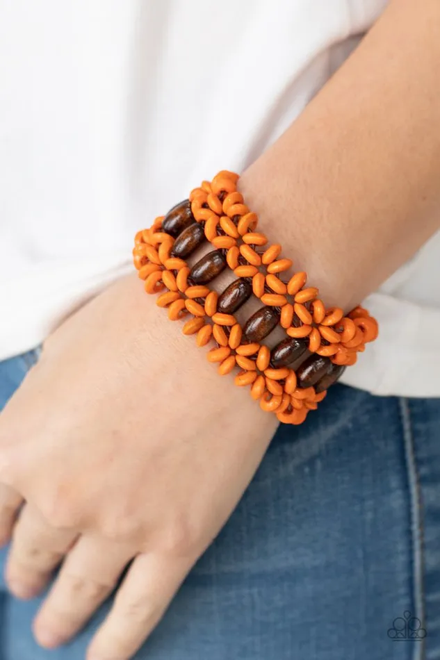 Paparazzi Bracelet Bali Beach Retreat Orange Paparazzi Jewelry Bracelets