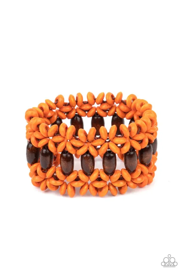 Paparazzi Bracelet Bali Beach Retreat Orange Paparazzi Jewelry Bracelets