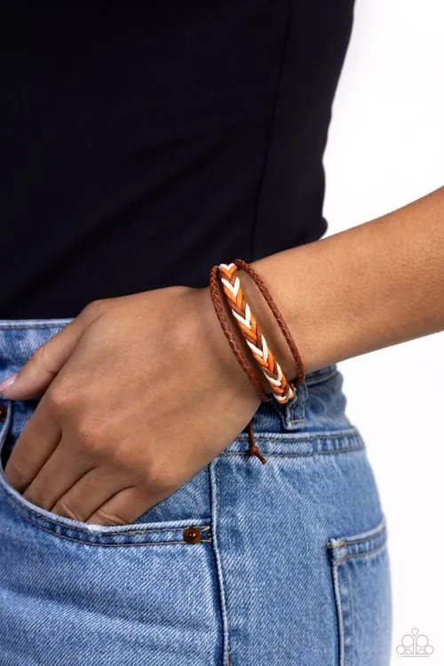 Paparazzi Bracelet Catch My DRIFTER Orange Paparazzi Jewelry Bracelets