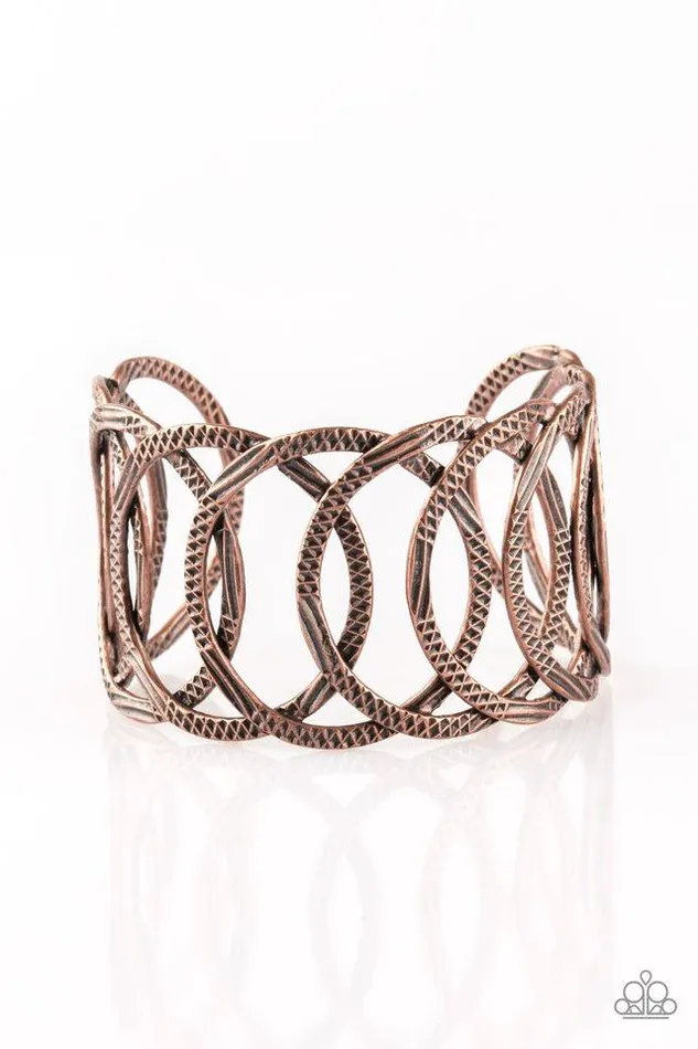 Paparazzi Bracelet Circa de Contender Copper Paparazzi Jewelry Bracelets