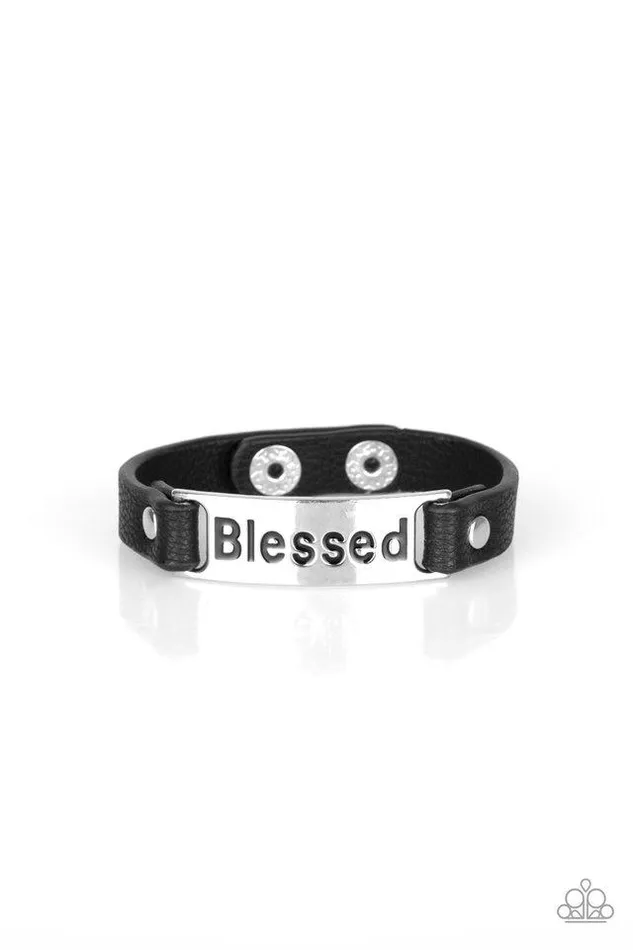 Paparazzi Bracelet Count Your Blessings Black Paparazzi Jewelry Bracelets