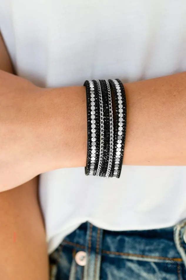 Paparazzi Bracelet Fashion Fanatic Black Paparazzi Jewelry Bracelets