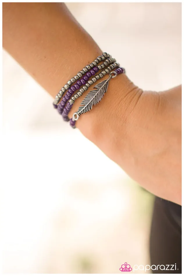 Paparazzi Bracelet Flying First Class Purple Paparazzi Jewelry Bracelets