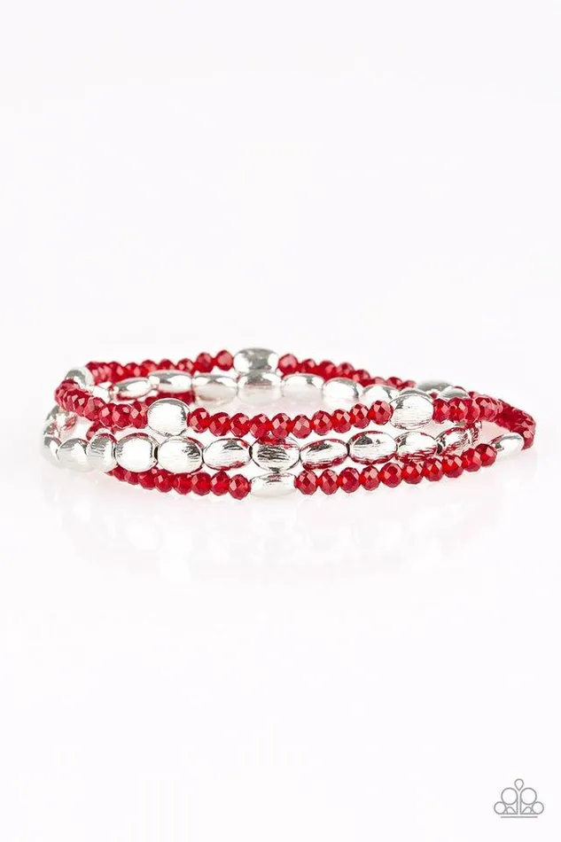 Paparazzi Bracelet Hello Beautiful Red Paparazzi Jewelry Bracelets
