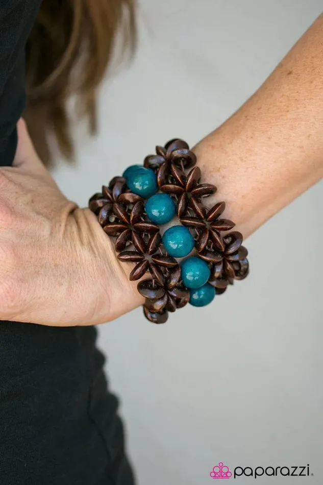 Paparazzi Bracelet Here Today Gone ToMAUI Blue Paparazzi Jewelry Bracelets