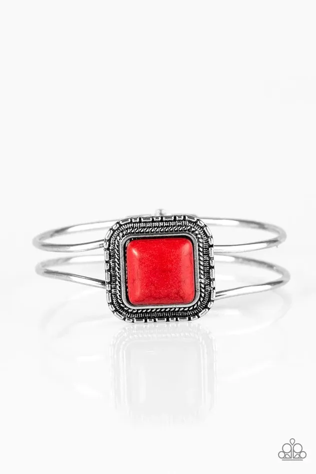 Paparazzi Bracelet Hit A Plateau Red Paparazzi Jewelry Bracelets