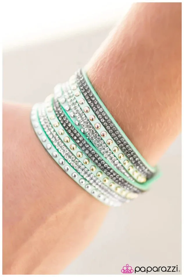 Paparazzi Bracelet Hit Me With Your Best Shot Green Paparazzi Jewelry Bracelets