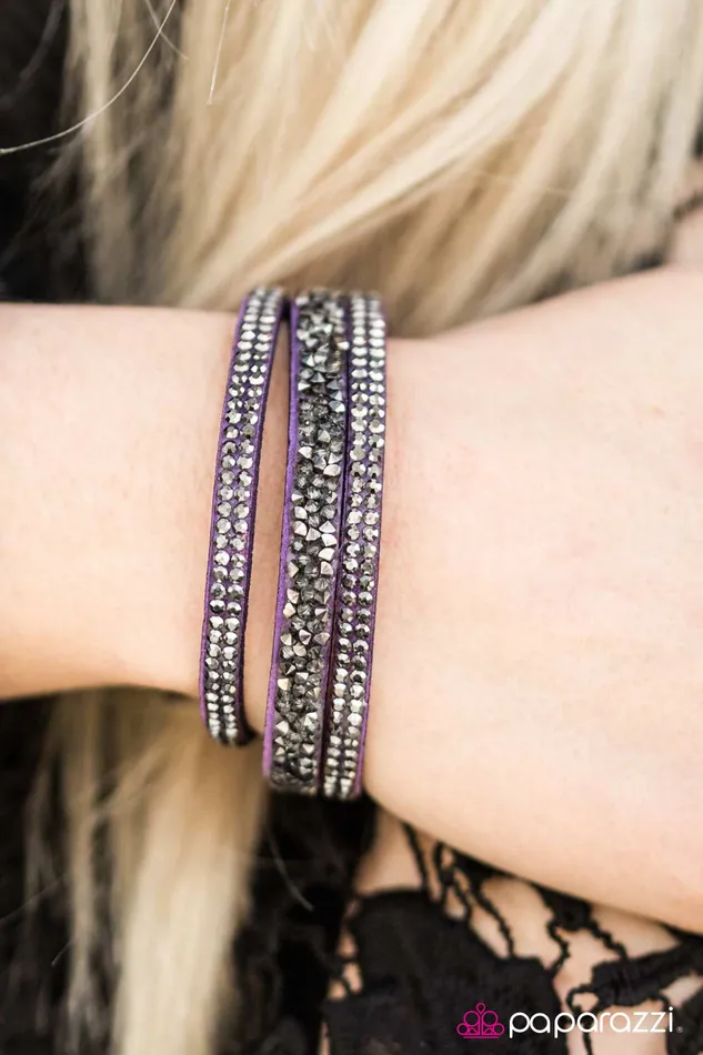Paparazzi Bracelet I Love Rock N Roll Purple Paparazzi Jewelry Bracelets
