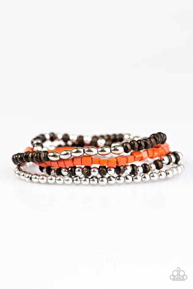 Paparazzi Bracelet Land Cruiser Orange Paparazzi Jewelry Bracelets