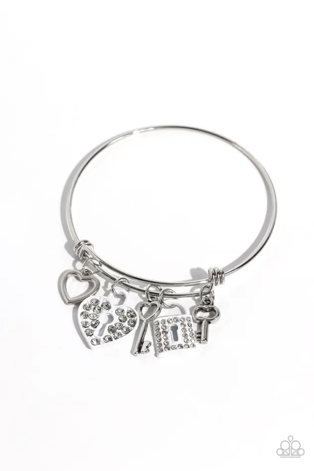 Paparazzi Bracelet Locked Legacy White Paparazzi Jewelry Bracelets Paparazzi Bracelet Locked Legacy White Paparazzi Jewelry Bracelets