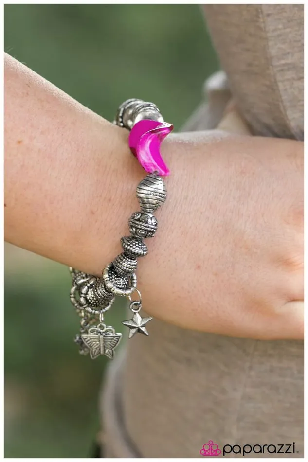 Paparazzi Bracelet Out Of CHARMS Way Pink Paparazzi Jewelry Bracelets