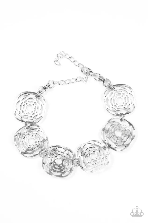 Paparazzi Bracelet Prehistoric Posh Silver Paparazzi Jewelry Bracelets