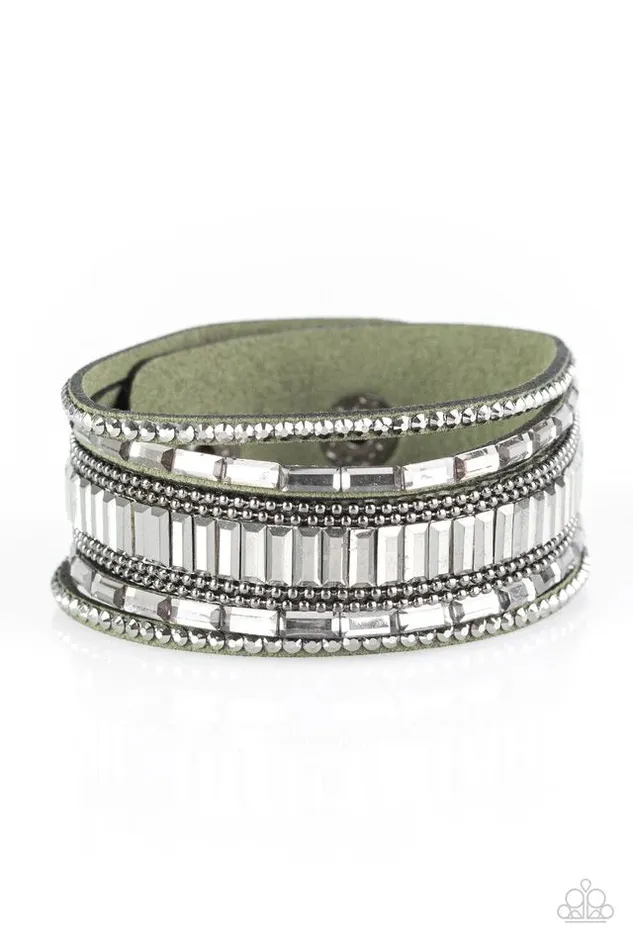 Paparazzi Bracelet Spectacular Shimmer Green Paparazzi Jewelry Bracelets