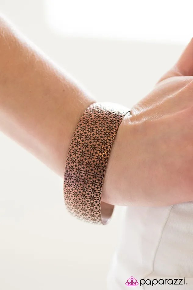 Paparazzi Bracelet Summer Daisies Copper Paparazzi Jewelry Bracelets