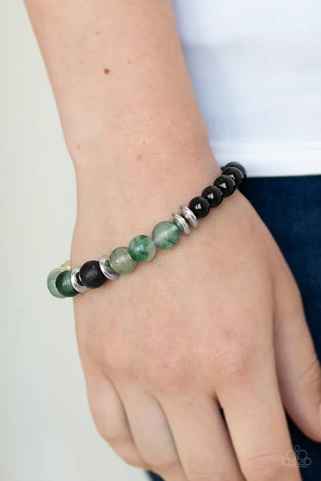 Paparazzi Bracelet World Peace Green Paparazzi Jewelry Bracelets
