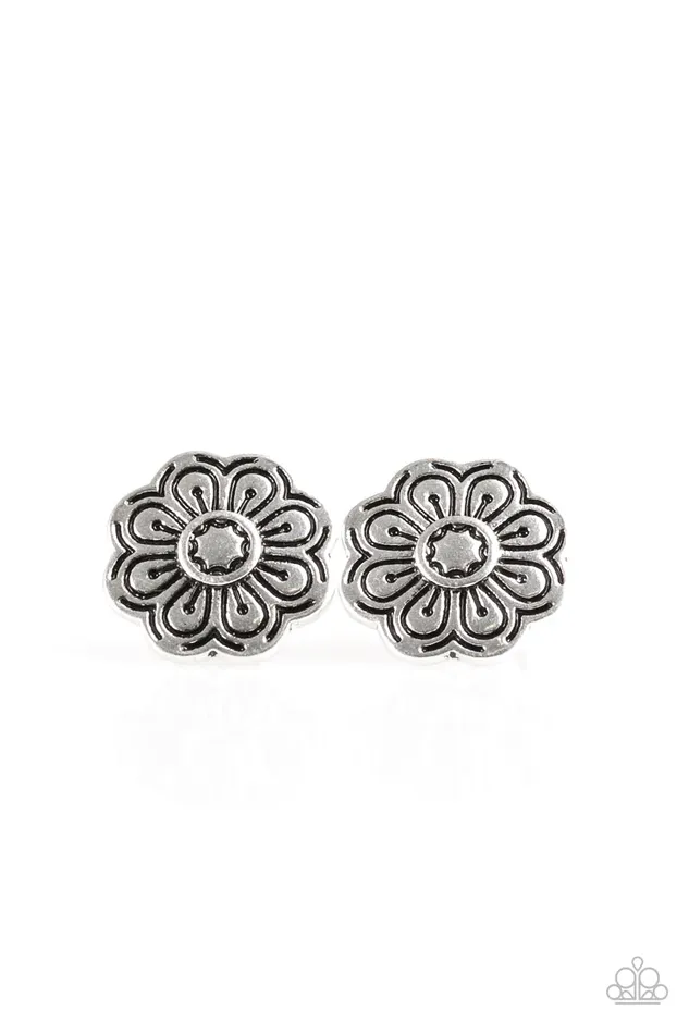 Paparazzi Earring Common Garden Silver Paparazzi Jewelry Earrings