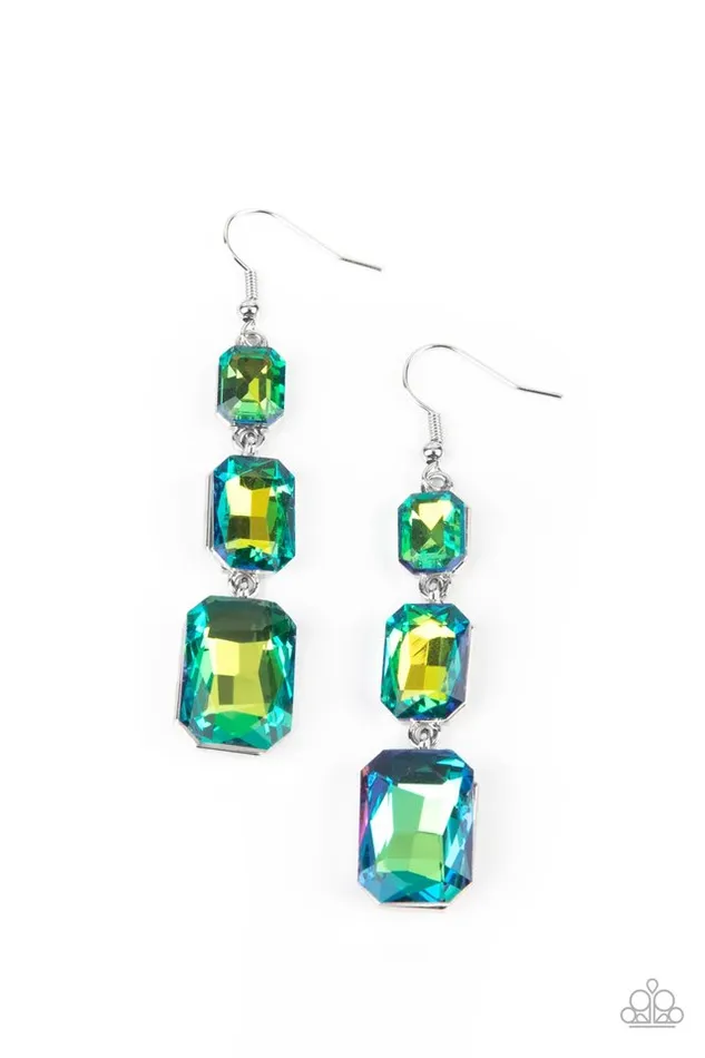 Paparazzi Earring Cosmic Red Carpet Green Paparazzi Jewelry Earrings Paparazzi Earring Cosmic Red Carpet Green Paparazzi Jewelry Earrings