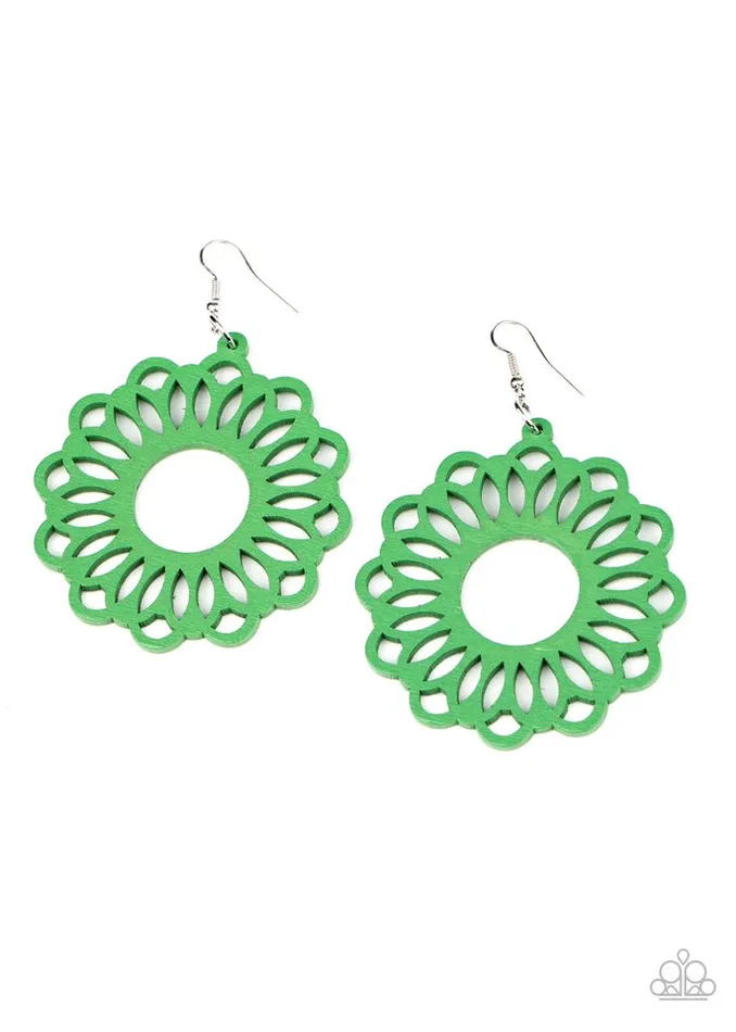 Paparazzi Earring Dominican Daisy Green Paparazzi Jewelry Earrings Paparazzi Earring Dominican Daisy Green Paparazzi Jewelry Earrings
